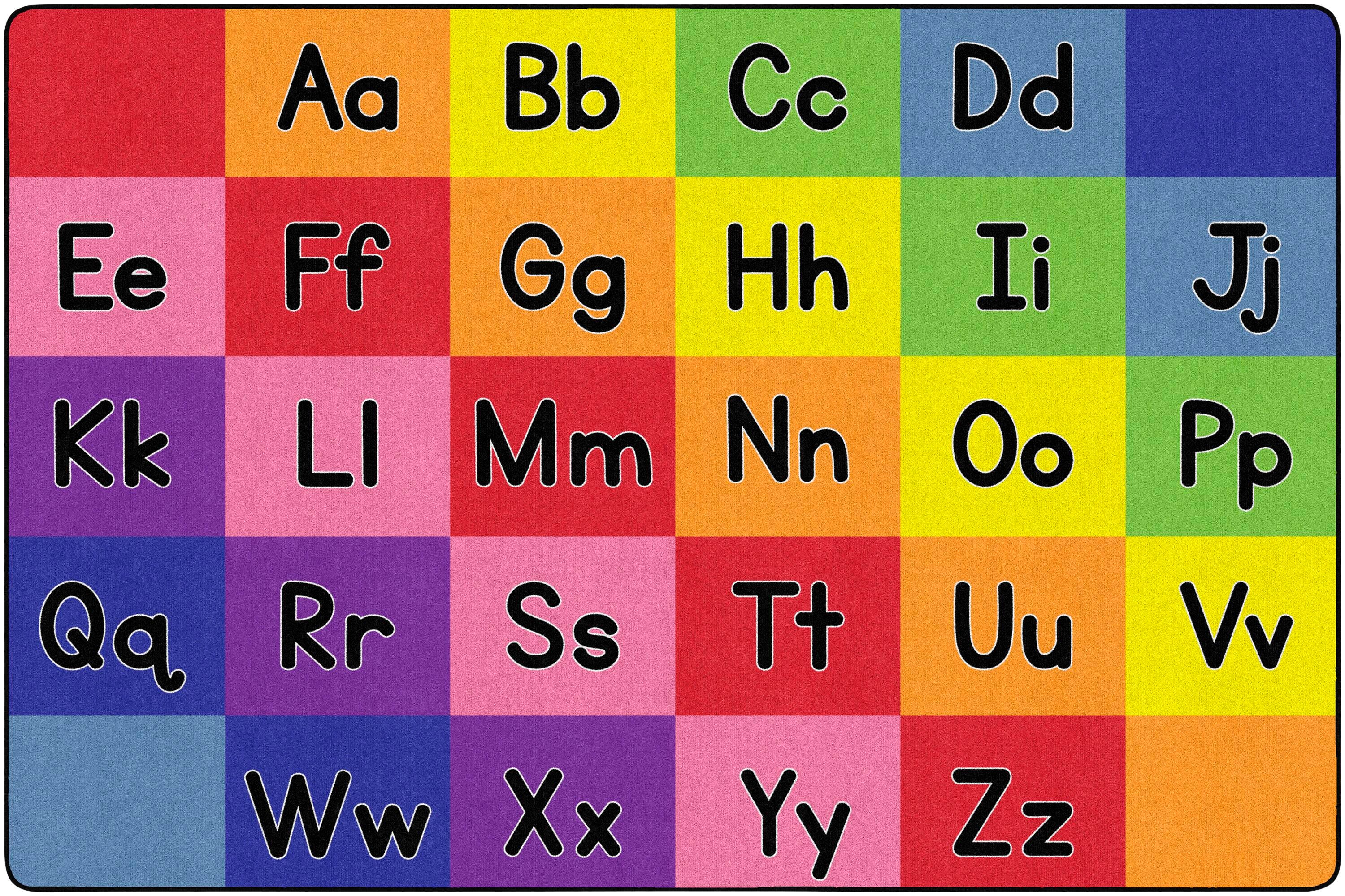 Image for Childcraft ABC Furnishings Rainbow Alphabet Carpet, Rectangle from School Specialty